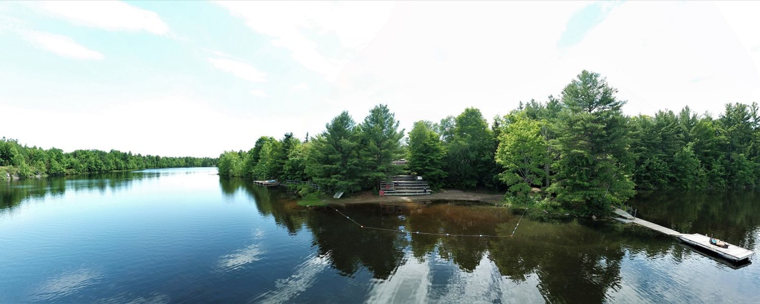 Panoramic View of Elbow Lake in the summer